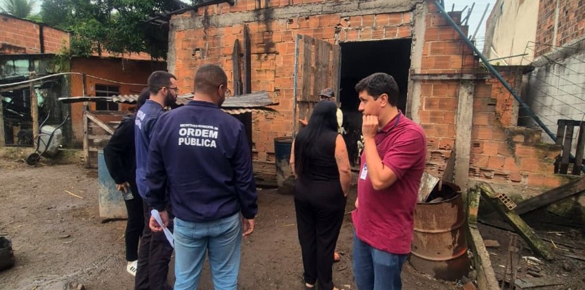 Prefeitura de VR identifica irregularidades e maus-tratos a animais durante fiscalização no bairro Três Poços